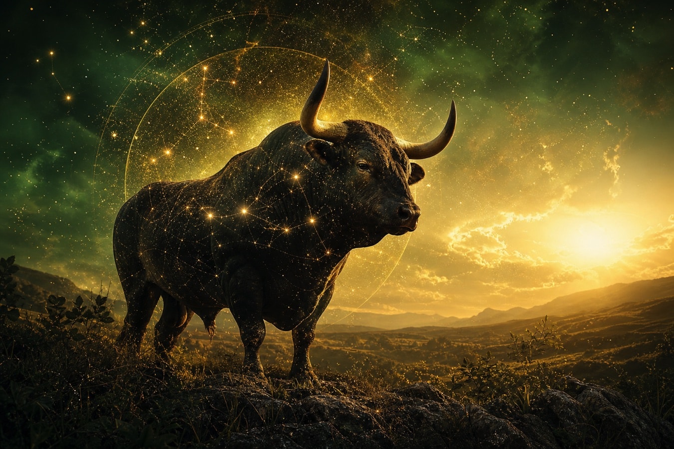 Symbolic depiction of the Taurus sign