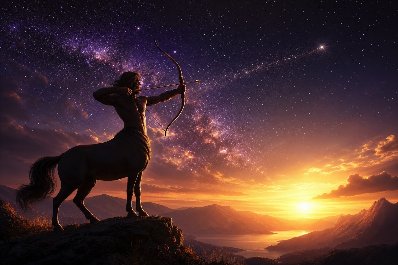 Symbolic depiction of the Sagittarius sign