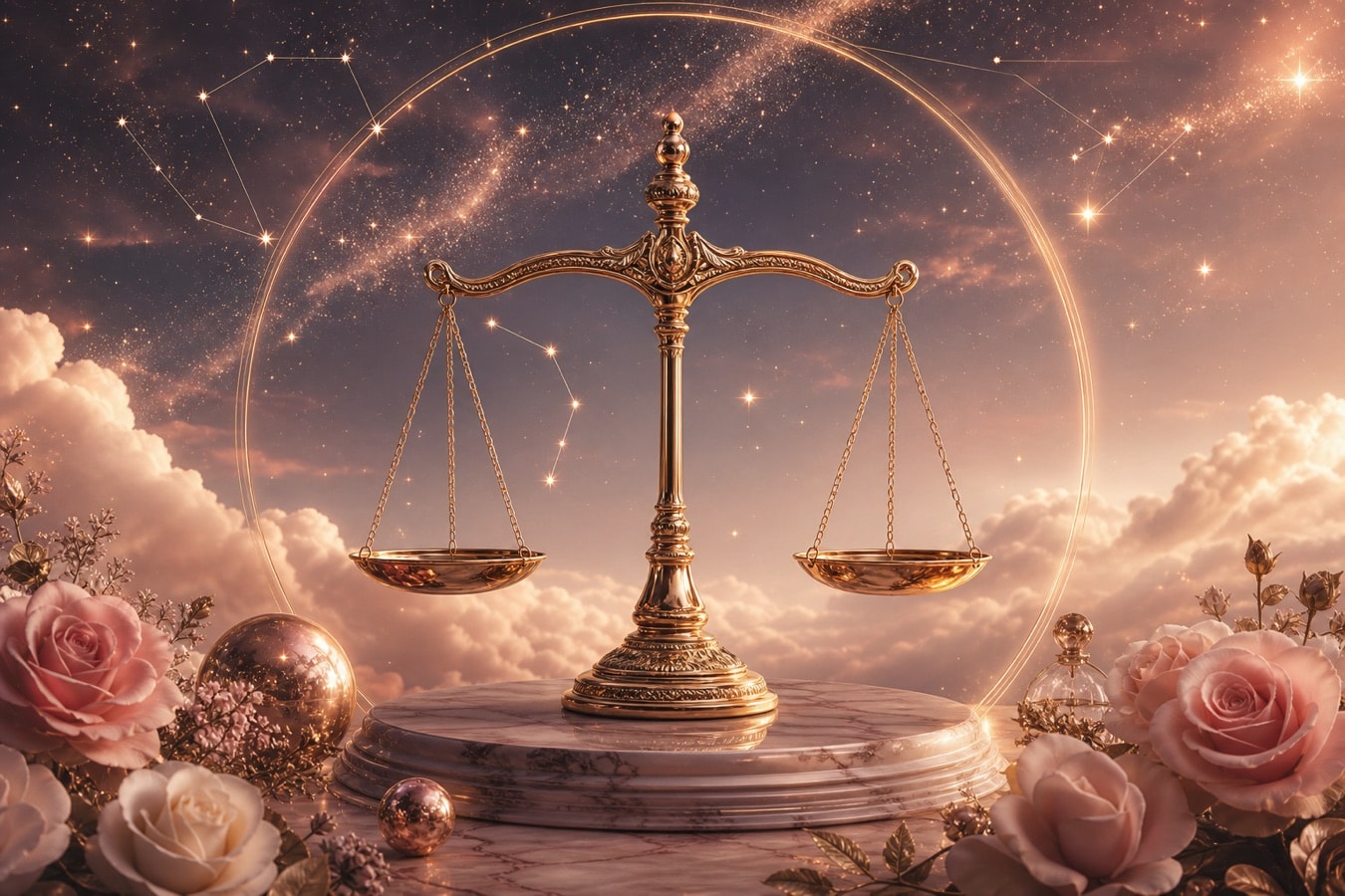 Symbolic depiction of the Libra sign